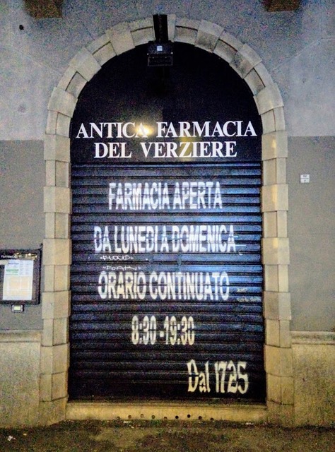 FARMACIA ANTICA DEL VERZIERE - MILANO